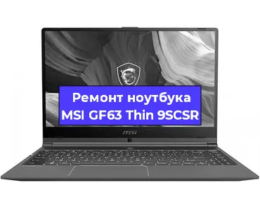 Чистка от пыли и замена термопасты на ноутбуке MSI GF63 Thin 9SCSR в Перми